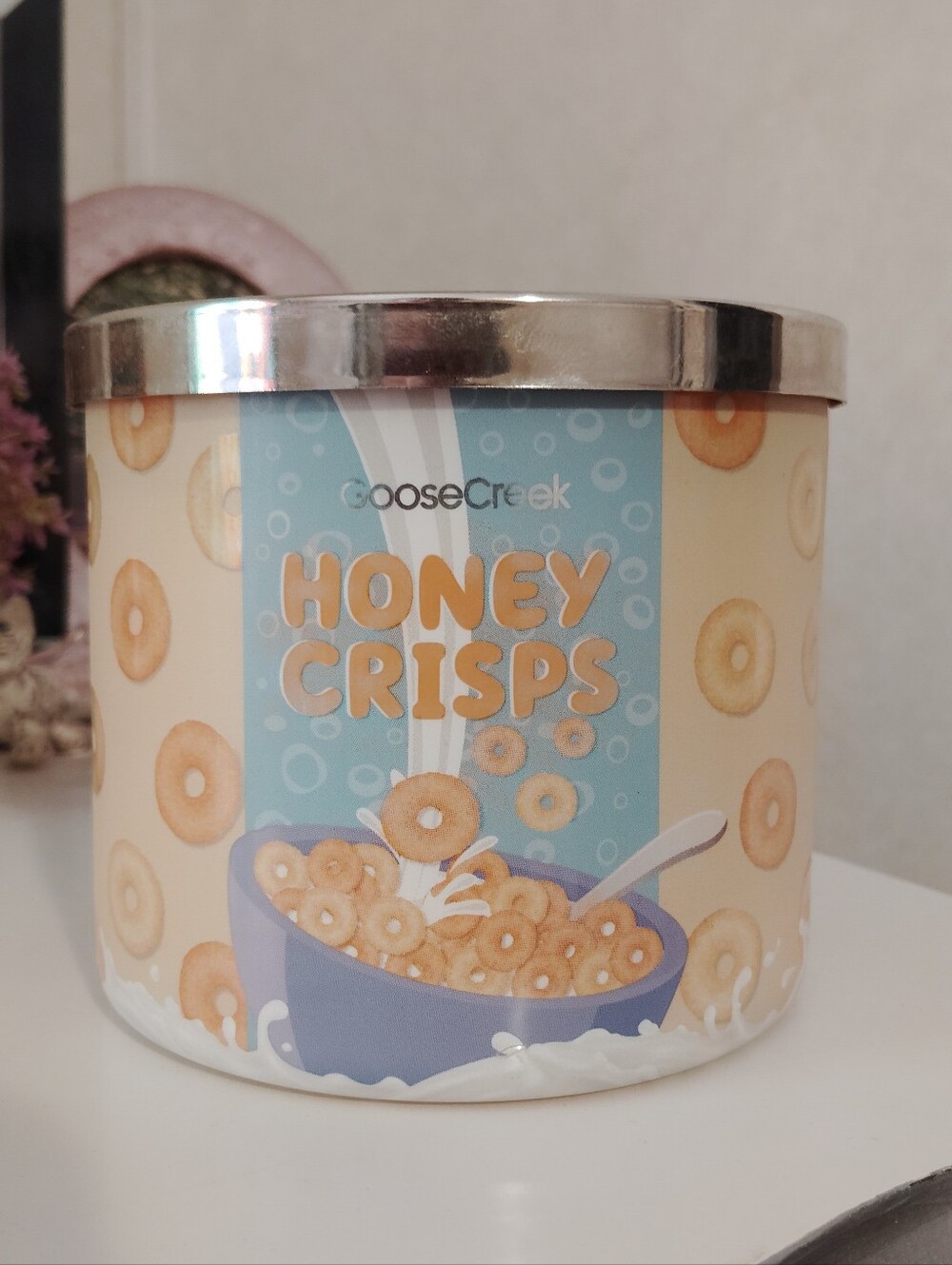 Very Rare New Goose Creek Honey Crisps Scented 3 Wick Large Jar Candle